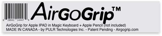 AirGoGrip for Apple Pencil Pro and Magic Keyboard for all IPADs (but M4 Pro 13'')