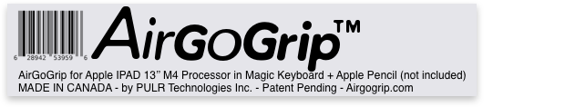 AirGoGrip for Apple Pencil Pro on IPAD M4 Pro 13'' with Apple Keyboard