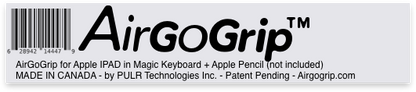 AirGoGrip for Apple Pencil Pro and Magic Keyboard for all IPADs (but M4 Pro 13'')