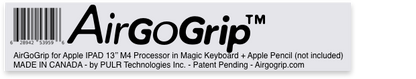 AirGoGrip for Apple Pencil Pro on IPAD M4 Pro 13'' with Apple Keyboard
